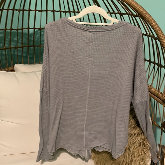 Grey waffle Henley - Picture 6 of 6